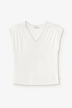 Femme Le Temps des Cerises T-Shirts & Débardeurs-Top Sidy Blanc