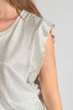 Femme Le Temps des Cerises T-Shirts & Débardeurs-Top Tamajon Argente