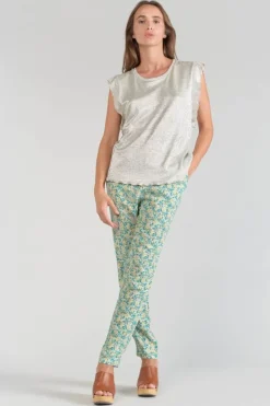 Femme Le Temps des Cerises T-Shirts & Débardeurs-Top Tamajon Argente