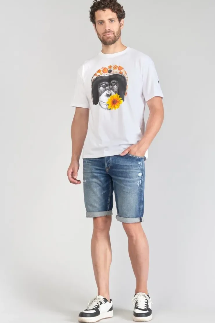 Homme Le Temps des Cerises T-Shirts & Polos-T-Shirt Andler Blanc Imprime