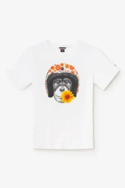 Homme Le Temps des Cerises T-Shirts & Polos-T-Shirt Andler Blanc Imprime