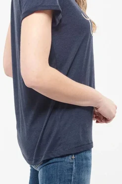 Femme Le Temps des Cerises T-Shirts & Débardeurs-T-Shirt Basitrame Marine