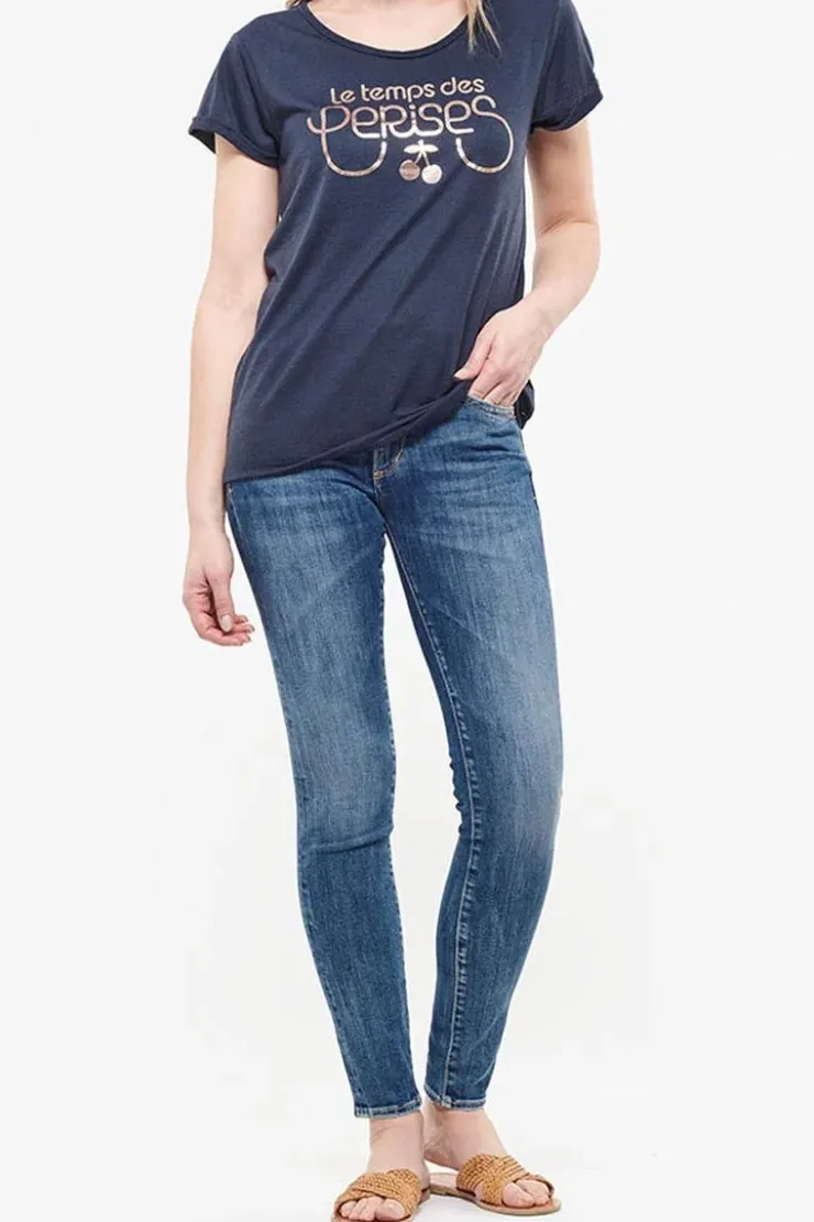Femme Le Temps des Cerises T-Shirts & Débardeurs-T-Shirt Basitrame Marine