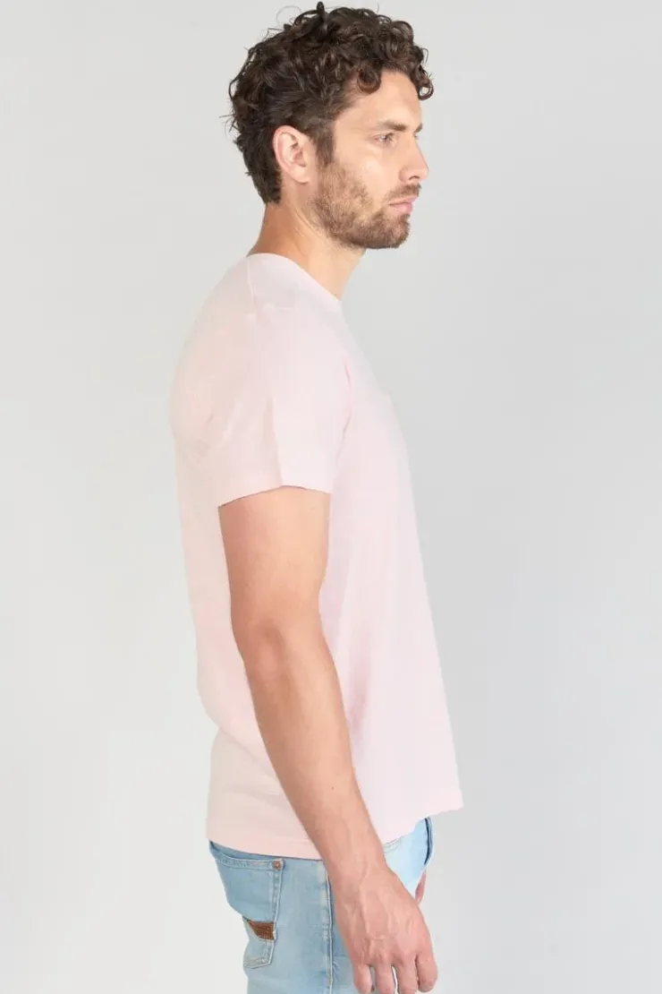 Homme Le Temps des Cerises T-Shirts & Polos-T-Shirt Brezol Rose Clair