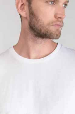 Homme Le Temps des Cerises T-Shirts & Polos-T-Shirt Brown Blanc