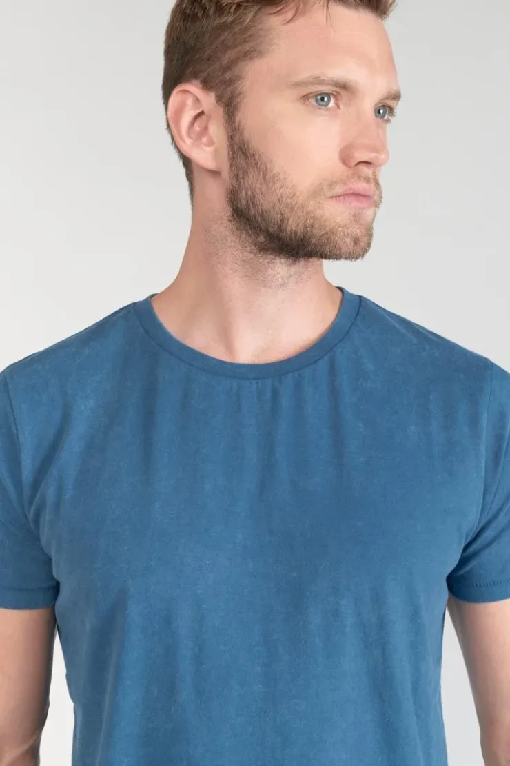 Homme Le Temps des Cerises T-Shirts & Polos-T-Shirt Brown Bleu Delave