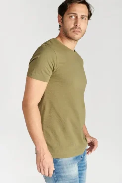 Homme Le Temps des Cerises T-Shirts & Polos-T-Shirt Brown Kaki