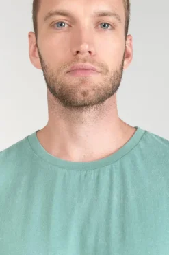 Homme Le Temps des Cerises T-Shirts & Polos-T-Shirt Brown Vert D'Eau