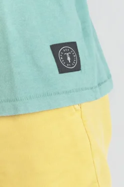 Homme Le Temps des Cerises T-Shirts & Polos-T-Shirt Brown Vert D'Eau