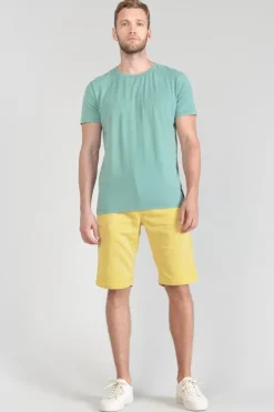 Homme Le Temps des Cerises T-Shirts & Polos-T-Shirt Brown Vert D'Eau