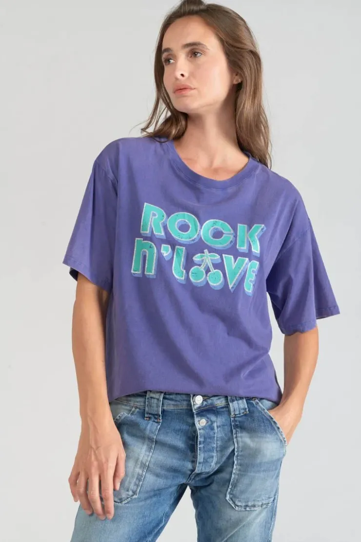 Femme Le Temps des Cerises T-Shirts & Débardeurs-T-Shirt Cassio Violet