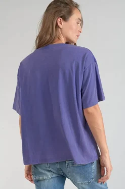Femme Le Temps des Cerises T-Shirts & Débardeurs-T-Shirt Cassio Violet