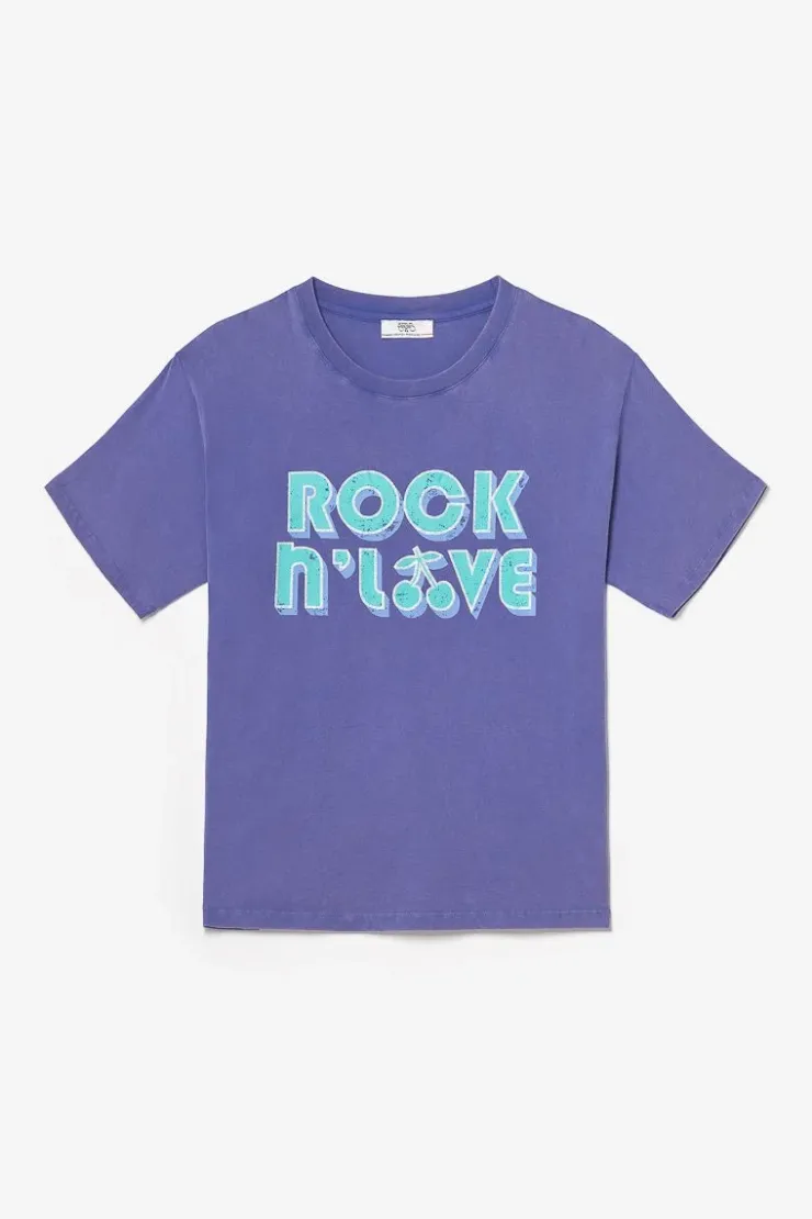 Femme Le Temps des Cerises T-Shirts & Débardeurs-T-Shirt Cassio Violet