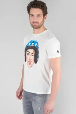 Homme Le Temps des Cerises T-Shirts & Polos-T-Shirt Cram Blanc Imprime