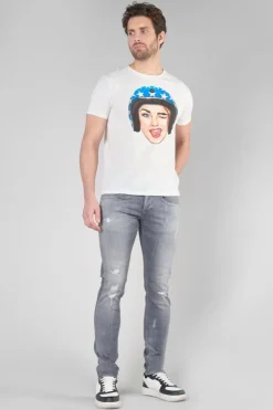 Homme Le Temps des Cerises T-Shirts & Polos-T-Shirt Cram Blanc Imprime