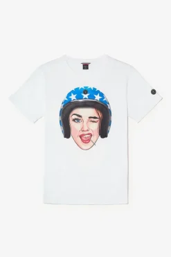 Homme Le Temps des Cerises T-Shirts & Polos-T-Shirt Cram Blanc Imprime