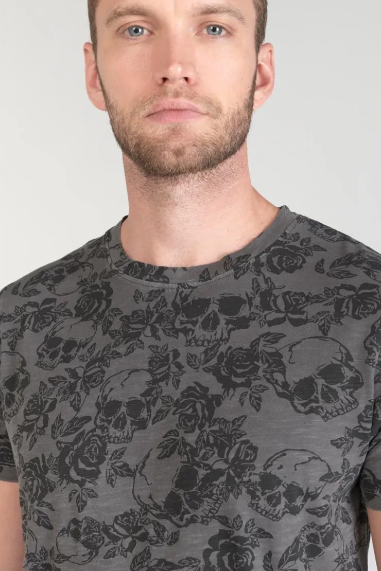 Homme Le Temps des Cerises T-Shirts & Polos-T-Shirt Facto Gris Et Noir