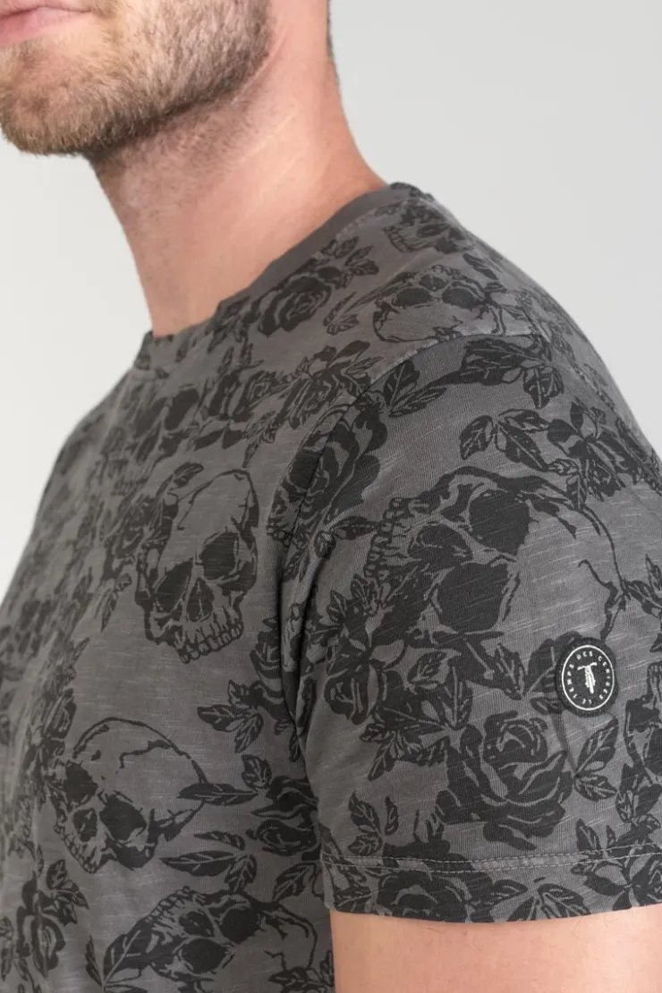Homme Le Temps des Cerises T-Shirts & Polos-T-Shirt Facto Gris Et Noir