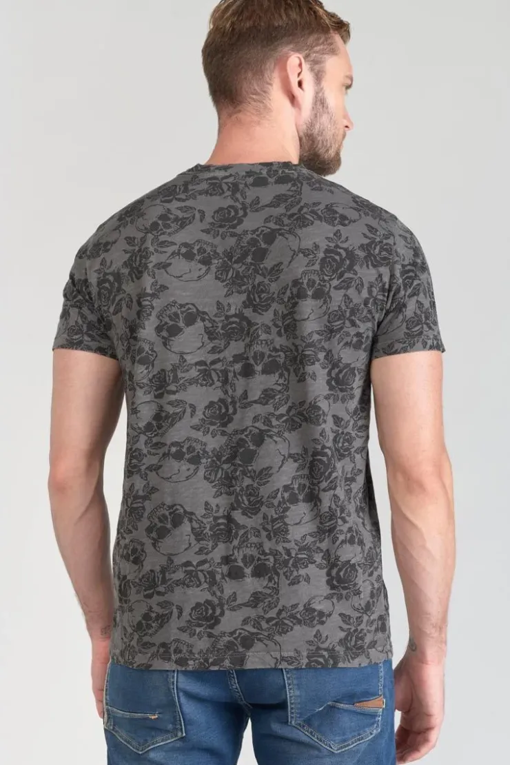 Homme Le Temps des Cerises T-Shirts & Polos-T-Shirt Facto Gris Et Noir