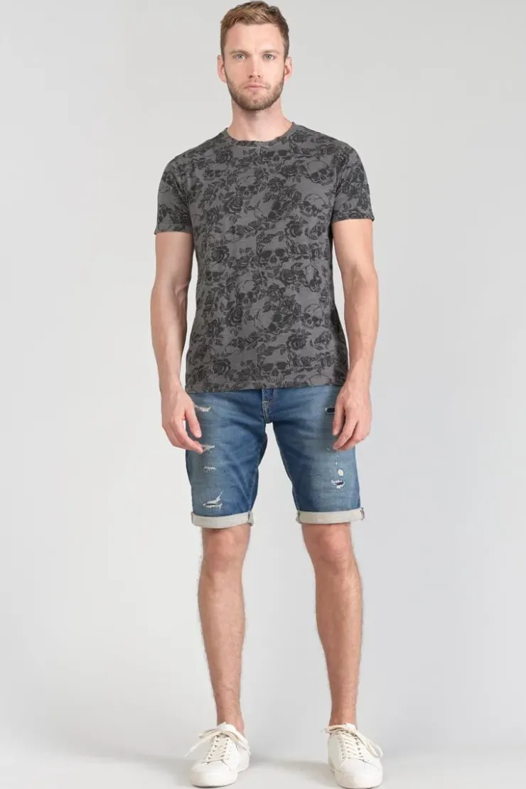 Homme Le Temps des Cerises T-Shirts & Polos-T-Shirt Facto Gris Et Noir