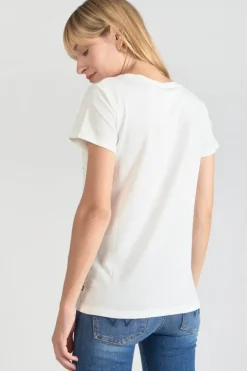 Femme Le Temps des Cerises T-Shirts & Débardeurs-T-Shirt Frankie Creme Imprime