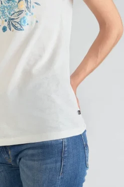Femme Le Temps des Cerises T-Shirts & Débardeurs-T-Shirt Frankie Creme Imprime