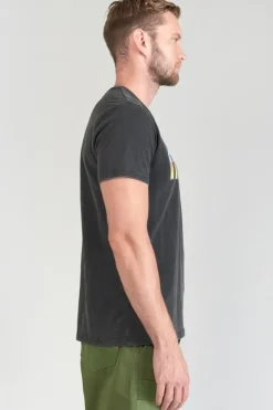 Homme Le Temps des Cerises T-Shirts & Polos-T-Shirt Gabrent Gris Delave Imprime