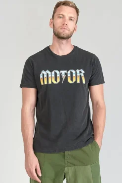 Homme Le Temps des Cerises T-Shirts & Polos-T-Shirt Gabrent Gris Delave Imprime