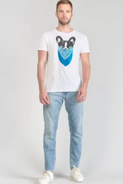 Homme Le Temps des Cerises T-Shirts & Polos-T-Shirt Gan Blanc Imprime