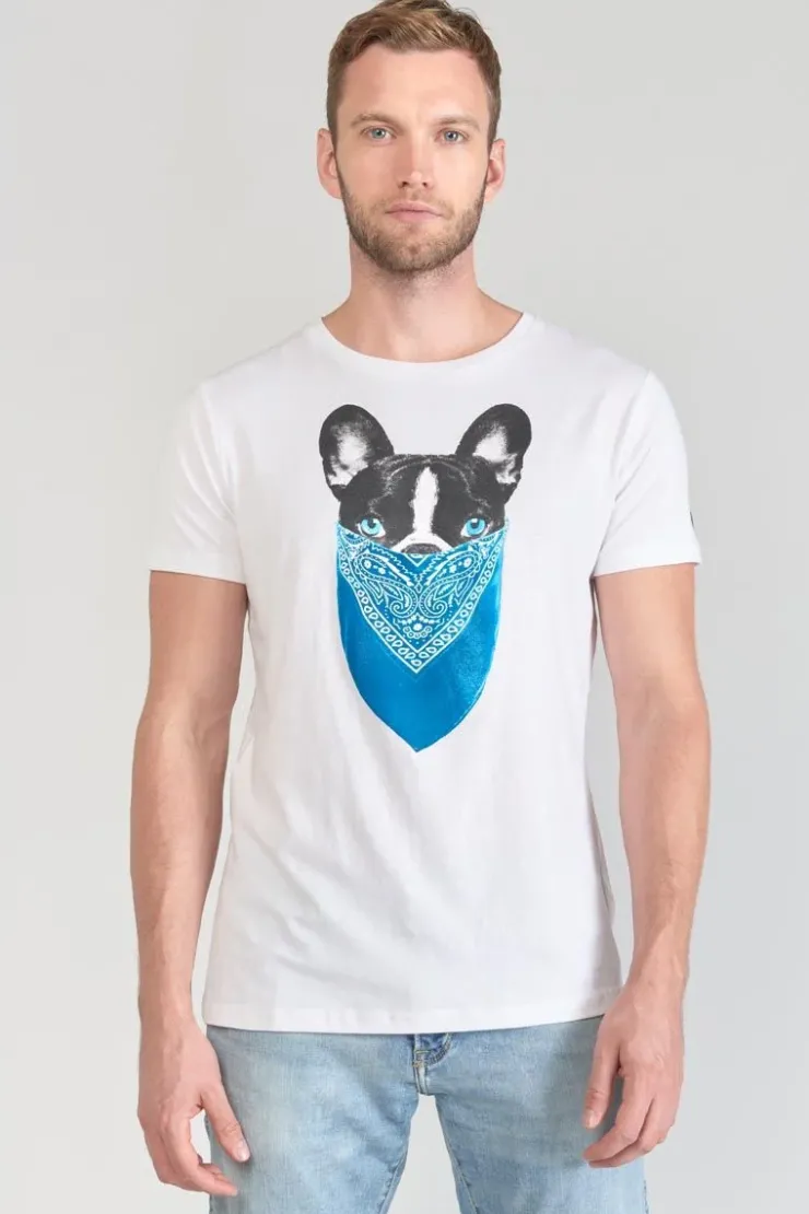 Homme Le Temps des Cerises T-Shirts & Polos-T-Shirt Gan Blanc Imprime