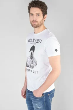 Homme Le Temps des Cerises T-Shirts & Polos-T-Shirt Gaspa Blanc Imprime