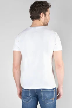 Homme Le Temps des Cerises T-Shirts & Polos-T-Shirt Gaspa Blanc Imprime