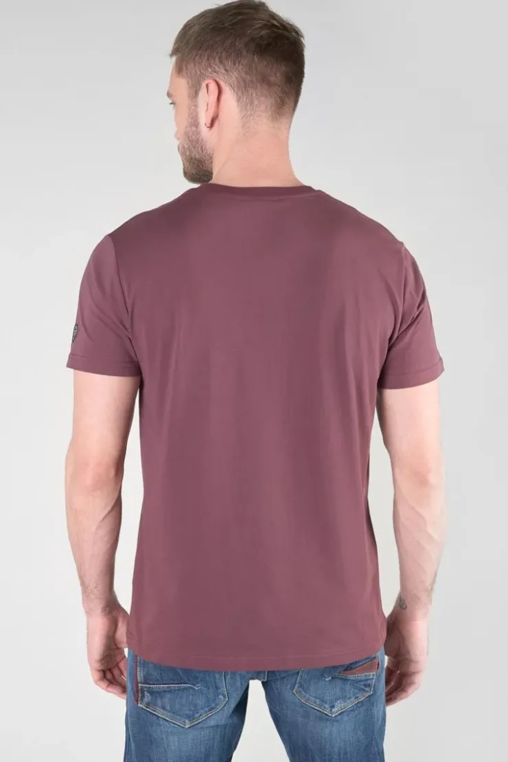 Homme Le Temps des Cerises T-Shirts & Polos-T-Shirt Gregor Lie De Vin Imprime