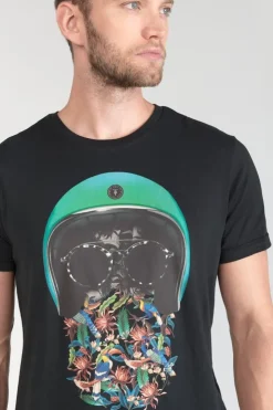 Homme Le Temps des Cerises T-Shirts & Polos-T-Shirt Gregor Noir Imprime