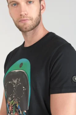 Homme Le Temps des Cerises T-Shirts & Polos-T-Shirt Gregor Noir Imprime