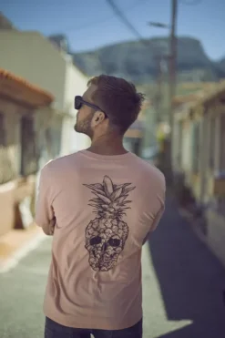 Homme Le Temps des Cerises T-Shirts & Polos-T-Shirt Holo Corail Imprime