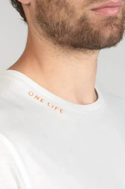 Homme Le Temps des Cerises T-Shirts & Polos-T-Shirt Ian Blanc Imprime