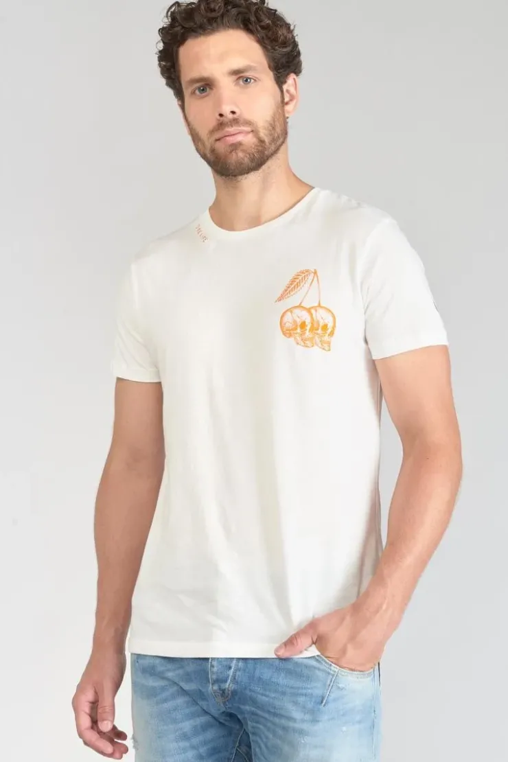 Homme Le Temps des Cerises T-Shirts & Polos-T-Shirt Ian Blanc Imprime