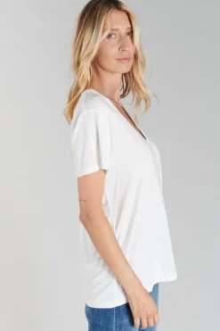 Femme Le Temps des Cerises T-Shirts & Débardeurs-T-Shirt Lola Vanille