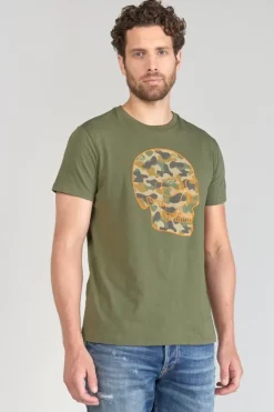 Homme Le Temps des Cerises T-Shirts & Polos-T-Shirt Machida Kaki Imprime