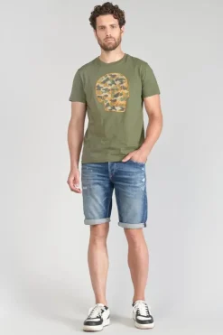 Homme Le Temps des Cerises T-Shirts & Polos-T-Shirt Machida Kaki Imprime