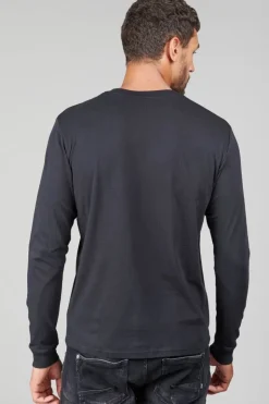 Homme Le Temps des Cerises T-Shirts & Polos-T-Shirt Manches Longues Laia Noir