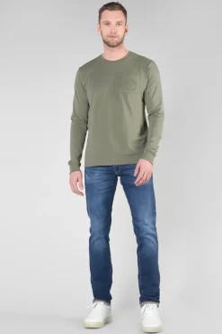 Homme Le Temps des Cerises T-Shirts & Polos-T-Shirt Manches Longues Laia Kaki