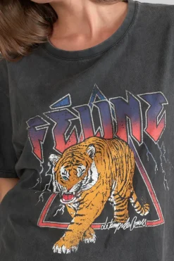 Femme Le Temps des Cerises T-Shirts & Débardeurs-T-Shirt Maryland Gris Delave