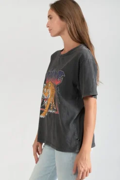 Femme Le Temps des Cerises T-Shirts & Débardeurs-T-Shirt Maryland Gris Delave