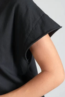 Femme Le Temps des Cerises T-Shirts & Débardeurs-T-Shirt Miya Noir Imprime