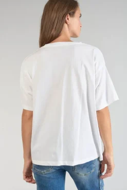 Femme Le Temps des Cerises T-Shirts & Débardeurs-T-Shirt Moona Blanc Imprime