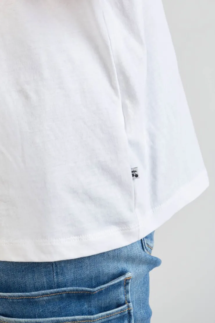 Femme Le Temps des Cerises T-Shirts & Débardeurs-T-Shirt Moona Blanc Imprime