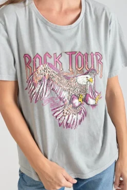 Femme Le Temps des Cerises T-Shirts & Débardeurs-T-Shirt Nixon Gris Clair Delave