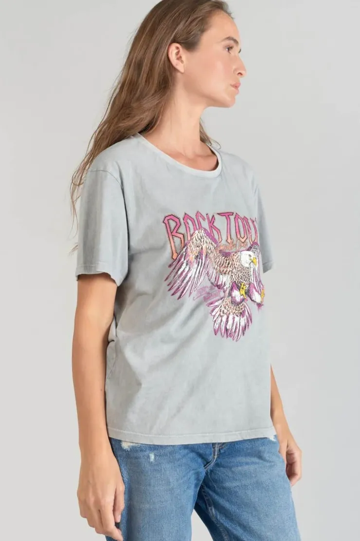 Femme Le Temps des Cerises T-Shirts & Débardeurs-T-Shirt Nixon Gris Clair Delave